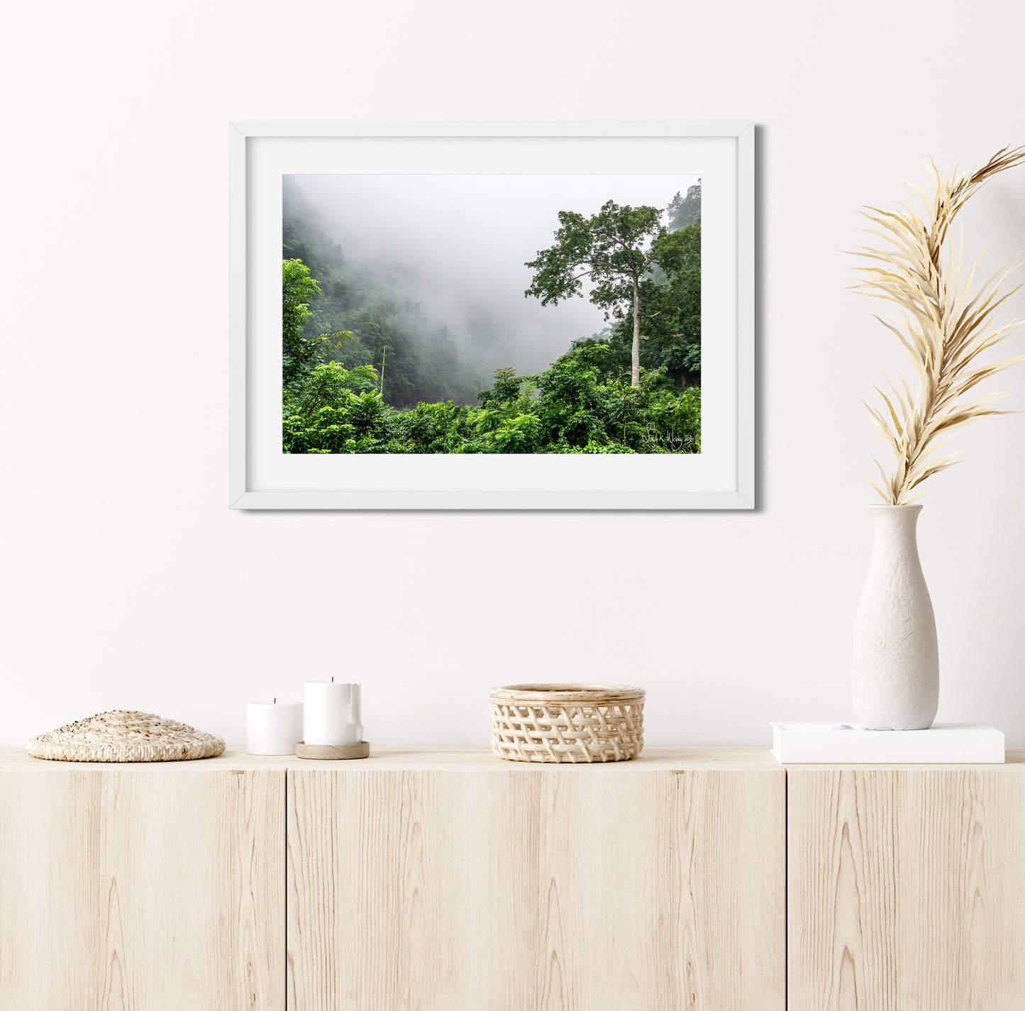 Mystical Morning Fog - Jamaican Mountain Landscape Print