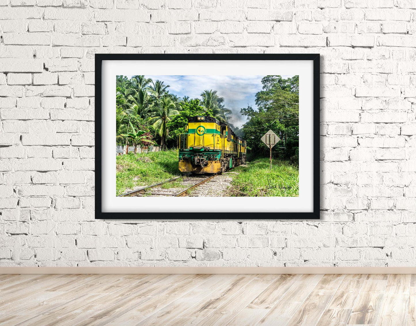 Jamaican Pride Express - Cargo Train at Bogwalk Railway Station Print